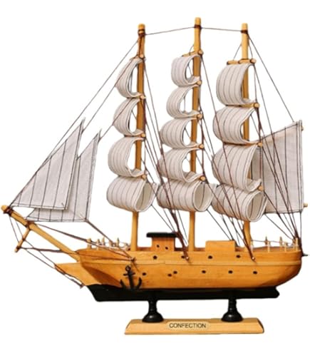 Amazon.co.jp: SUNCN 置物 オブジェ 帆船モデル モデルボート 海賊船